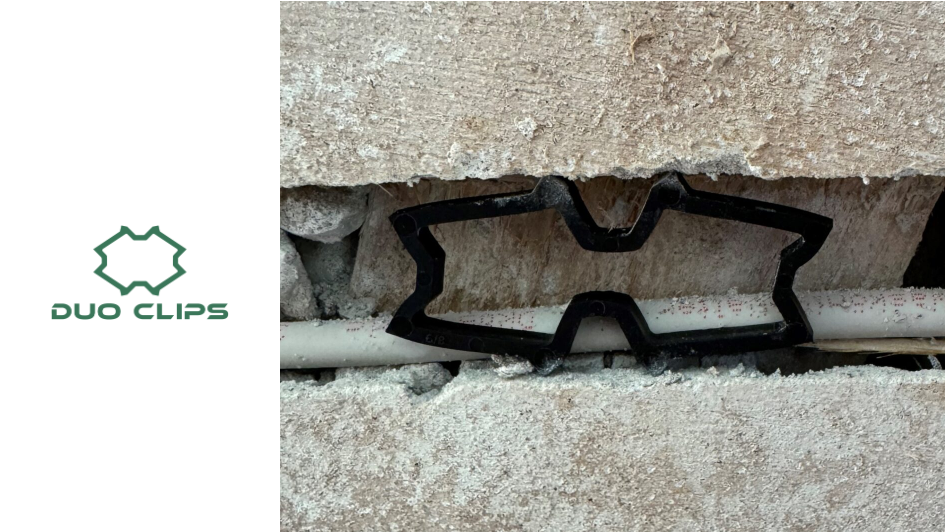 DuoClips: Скоби за закрепване на кабели и тръби 